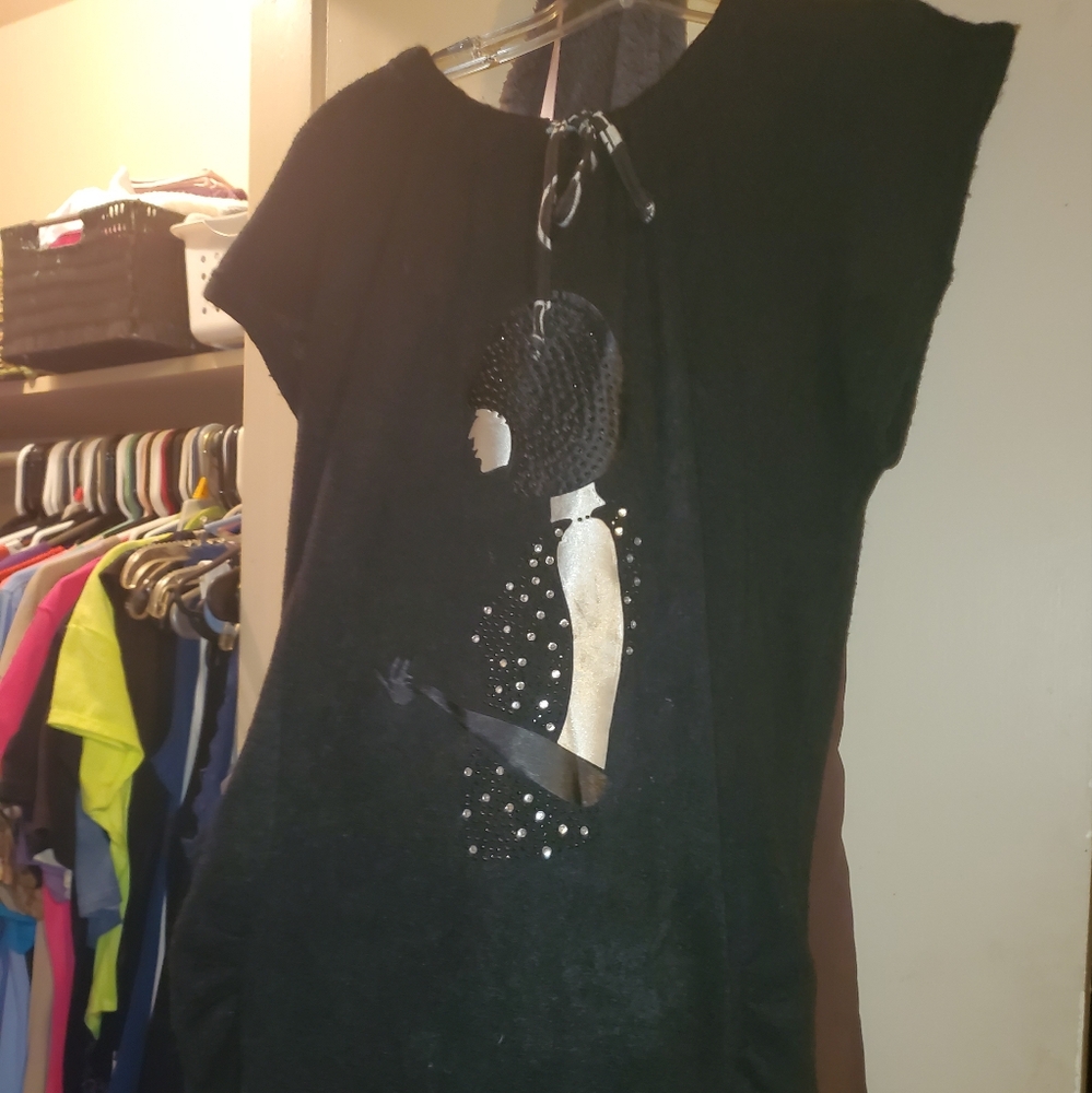 Pretty Angel Elegant Black Knitwear